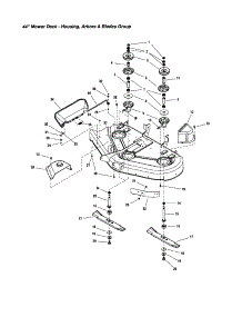 Housing / Arbors / Blades parts for Snapper Front-Engine Lawn Tractor 2690714 from AppliancePartsPros.com