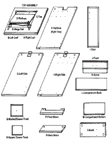 Wood parts for Kenmore Sewing Machine 27296161.80 from AppliancePartsPros.com