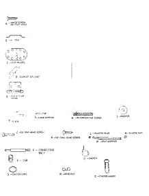 Hardware parts for Kenmore Sewing Machine 272.9639582 (2729639582, 272 9639582) from AppliancePartsPros.com
