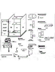 Cabinet, Screws, And Hinges parts for Kenmore Sewing Machine 2729649 from AppliancePartsPros.com