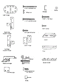 Hardware parts for Kenmore Sewing Machine 272.9649282 (2729649282, 272 9649282) from AppliancePartsPros.com