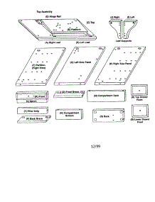 Wood parts for Kenmore Sewing Machine 272.98201491 (27298201491, 272 98201491) from AppliancePartsPros.com