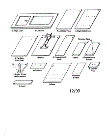 Wood parts for Kenmore Sewing Machine 272.98301491 (27298301491, 272 98301491) from AppliancePartsPros.com