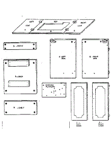 Panels parts for Kenmore Sewing Machine 272.9841382 (2729841382, 272 9841382) from AppliancePartsPros.com