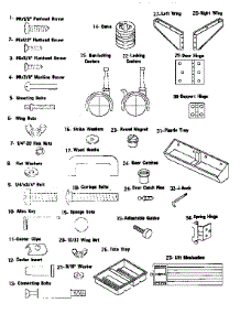 Hardware Included parts for Kenmore Sewing Machine 27299192.490 from AppliancePartsPros.com