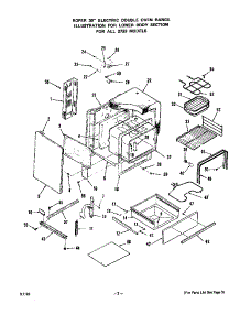 Lower Body parts for Roper Electric Range 2733*0A from AppliancePartsPros.com