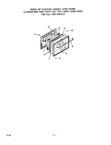 Lower Oven parts for Roper Electric Range 2733*0A from AppliancePartsPros.com
