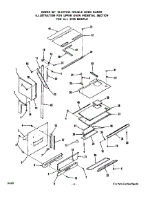 Upper Oven Pedestal parts for Roper Electric Range 2733*0A from AppliancePartsPros.com