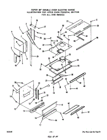 Upper Oven Pedestal parts for Roper Electric Range 2735*0A from AppliancePartsPros.com
