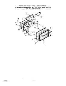 Oven Door parts for Roper Electric Range 2763*0A from AppliancePartsPros.com