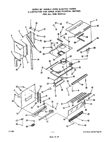 Upper Oven Pedestal parts for Roper Electric Range 2765*0A from AppliancePartsPros.com