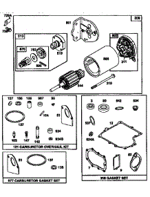 Repair Parts parts for Briggs & Stratton Lawn & Garden Engine 27M707-0137-01 from AppliancePartsPros.com