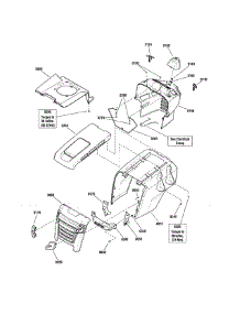 Hood / Grille / Dash parts for Snapper Front-Engine Lawn Tractor 280111 from AppliancePartsPros.com