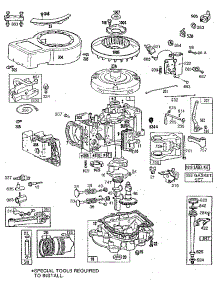 Replacement Parts parts for Briggs & Stratton Lawn & Garden Engine 280700 TO 281799 (0111 - 0111) from AppliancePartsPros.com