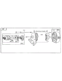 Motor And Drive Assembly parts for Briggs & Stratton Lawn & Garden Engine 280700 TO 281799 (0111 - 0111) from AppliancePartsPros.com