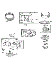 Rewind Starter Assembly parts for Briggs & Stratton Lawn & Garden Engine 281700 TO 281799 (0015 - 0030) from AppliancePartsPros.com