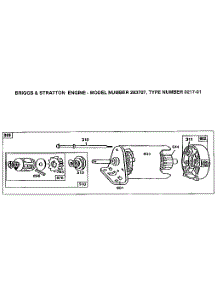 Motor And Drive Assembly parts for Briggs & Stratton Lawn & Garden Engine 283707-0217-01 from AppliancePartsPros.com