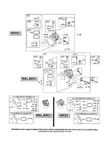 Carburetor parts for Briggs & Stratton Lawn & Garden Engine 286700 (0102-4529) from AppliancePartsPros.com