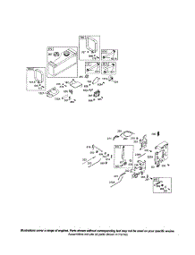 Fuel Tank / Lever-Governor Control parts for Briggs & Stratton Lawn & Garden Engine 286700 (0102-4529) from AppliancePartsPros.com
