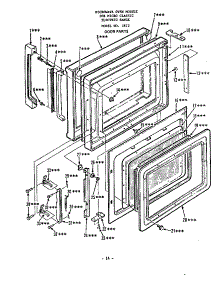 Door parts for Roper Electric Range 2872*0A from AppliancePartsPros.com