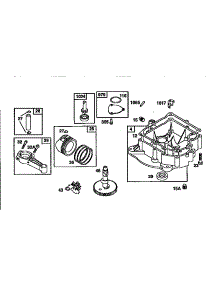 Sump parts for Briggs & Stratton Lawn & Garden Engine 287700 TO 287799 from AppliancePartsPros.com