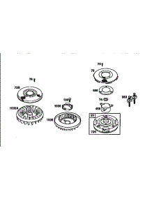 Flywheel Assembly parts for Briggs & Stratton Lawn & Garden Engine 287700 TO 287799 from AppliancePartsPros.com