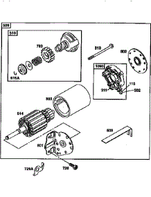 Starter Assembly parts for Briggs & Stratton Lawn & Garden Engine 287700 TO 287799 from AppliancePartsPros.com