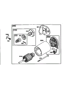 Starter Assembly-A parts for Briggs & Stratton Lawn & Garden Engine 287700 TO 287799 from AppliancePartsPros.com