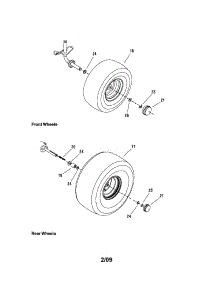 Wheels And Tires parts for Snapper Front-Engine Lawn Tractor 288370 from AppliancePartsPros.com