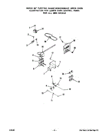 Lower Oven Control parts for Roper Electric Range 2893*0A from AppliancePartsPros.com