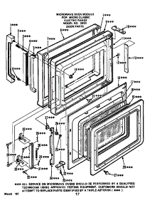 Door parts for Roper Electric Range 2893*0A from AppliancePartsPros.com