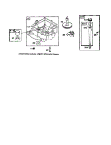 Engine Sump parts for Briggs & Stratton Lawn & Garden Engine 28B700 TO 28B799 (0101,0102) from AppliancePartsPros.com