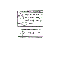 Nikki Carburetor Gasket Kits parts for Briggs & Stratton Lawn & Garden Engine 28B700 TO 28B799 (0630,0632,0633) from AppliancePartsPros.com