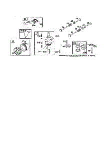Crankshaft parts for Briggs & Stratton Lawn & Garden Engine 28B700 TO 28B799 (1151-1155) from AppliancePartsPros.com