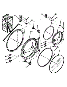 Door Assembly Complete parts for Huebsch Dryer 28CG from AppliancePartsPros.com
