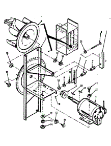 Fan, Motor And Bracket Assy parts for Huebsch Dryer 28CG from AppliancePartsPros.com
