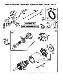 Engine 28N707-0173-E1 parts for Briggs & Stratton Lawn & Garden Engine 28N707-0173-E1 from AppliancePartsPros.com