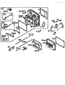 Cylinder Head Assembly parts for Briggs & Stratton Lawn & Garden Engine 28Q700 TO 28Q799 from AppliancePartsPros.com