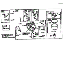 Carburetor parts for Briggs & Stratton Lawn & Garden Engine 28Q700 TO 28Q799 from AppliancePartsPros.com