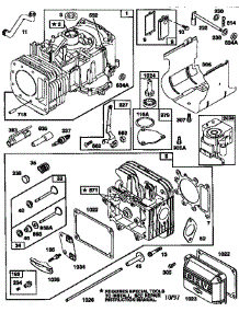 Cylinder Assembly parts for Briggs & Stratton Lawn & Garden Engine 28Q777-0673-A1 from AppliancePartsPros.com