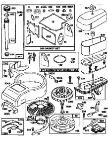 Flywheel / Air Cleaner Assembly And Gasket Set parts for Briggs & Stratton Lawn & Garden Engine 28Q777-0673-A1 from AppliancePartsPros.com