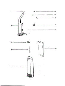 Handle / Bag Cover parts for Eureka Upright Vacuum 2900A from AppliancePartsPros.com