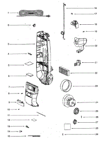 Housing Assy parts for Eureka Upright Vacuum 2901A from AppliancePartsPros.com