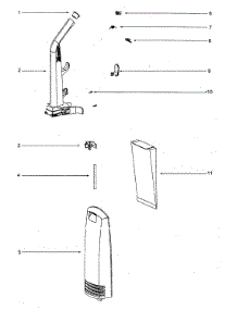 Handle Assy / Bag Assy parts for Eureka Upright Vacuum 2901A from AppliancePartsPros.com
