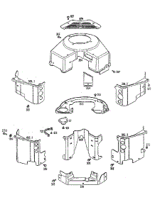 Blower Housing parts for Briggs & Stratton Lawn & Garden Engine 290700 TO 290799 (0100 - 0100) from AppliancePartsPros.com