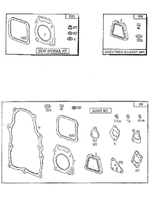 Gasket Set / Valve Overhaul Kit / Breather Gasket Set parts for Briggs & Stratton Lawn & Garden Engine 290700 TO 290799 (0100 - 0100) from AppliancePartsPros.com