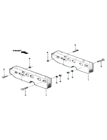 Frame Weight Kit (Part No. 55067) parts for Troy-Bilt Rear-Tine Tiller 29903 from AppliancePartsPros.com