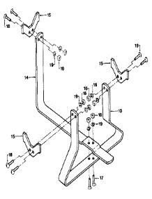 Tine Attachment Cradle parts for Craftsman Tiller 29908 from AppliancePartsPros.com