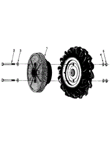 Wheel Weights parts for Craftsman Tiller 29908 from AppliancePartsPros.com