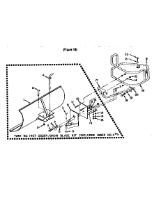 Dozer / Show Blade Attachment parts for Troy-Bilt Rear-Tine Tiller 29919 from AppliancePartsPros.com